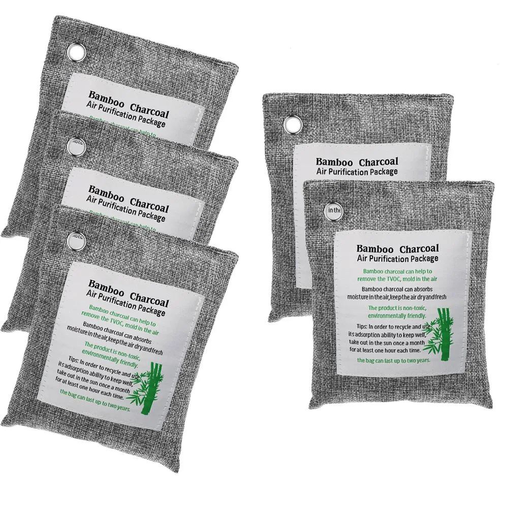 100% Biodegradable Air Purifying Bag Activated Bamboo Charcoal Natural Air Freshener