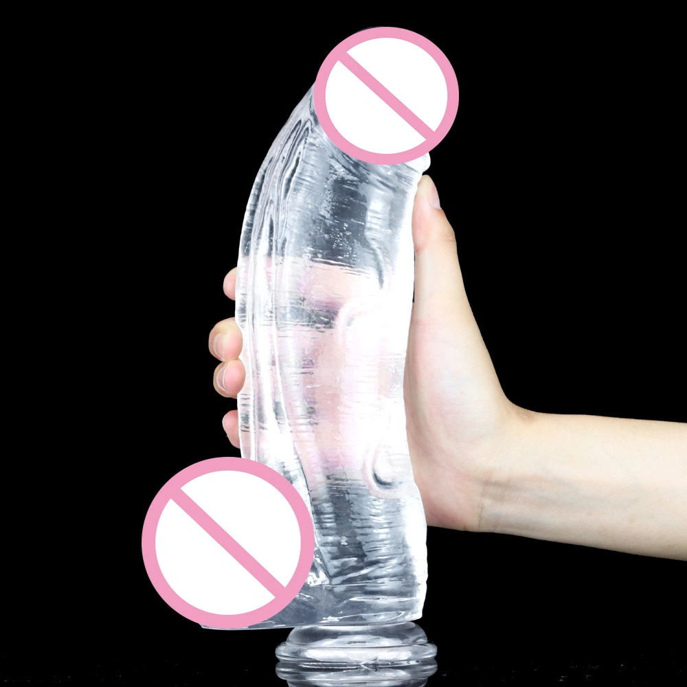 Grande silicone Dildo Gay Fisting Anal Plug Adult Sex Toys Transparente