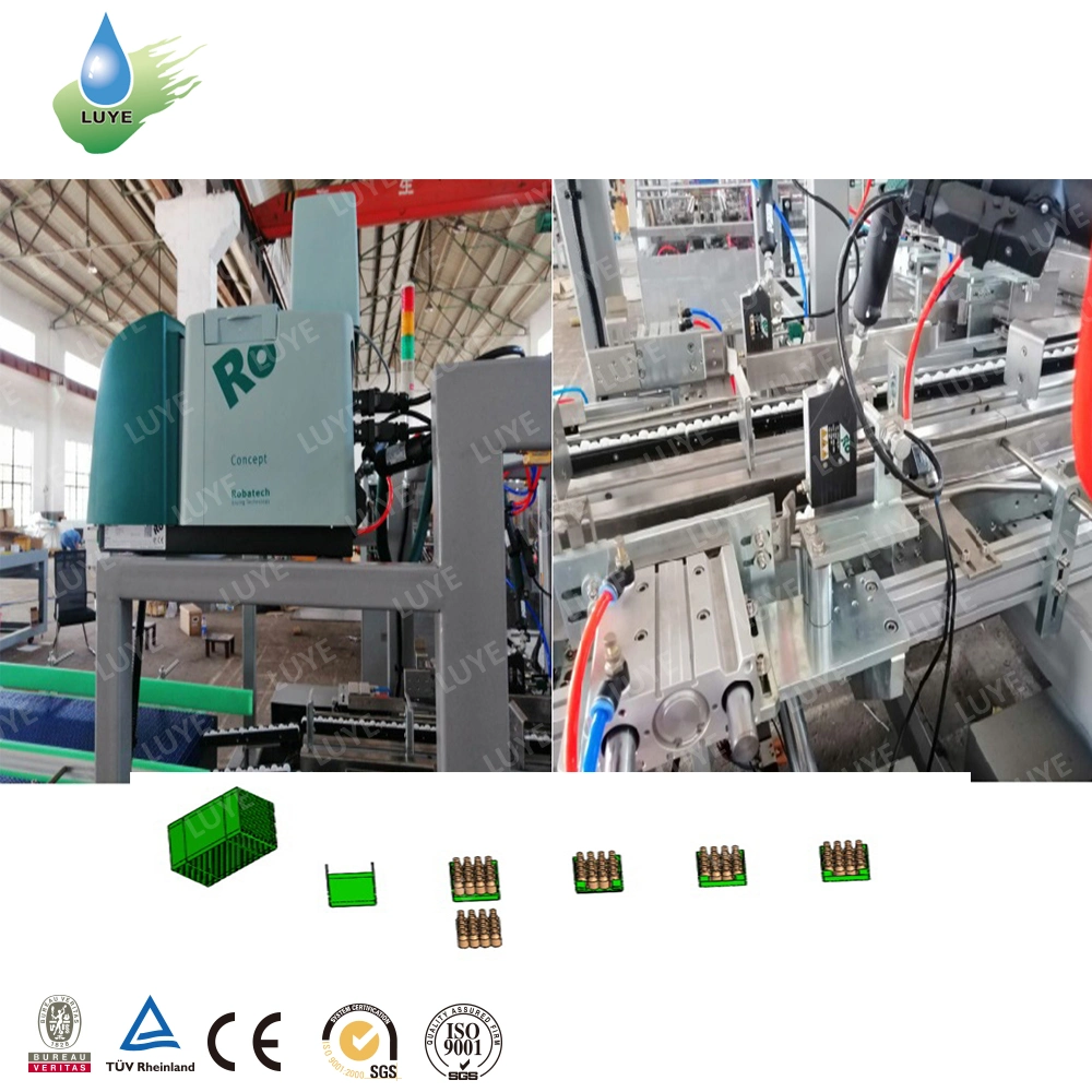 Máquina de embalaje retráctil de botellas de plástico/Envoltura Máquina de embalaje con bandeja