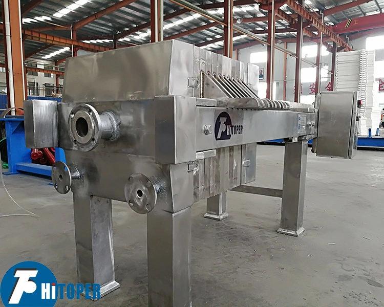 Chemical / Food Use Stainless Steel Coated Small Water Treatment Filtration Use Filter Press