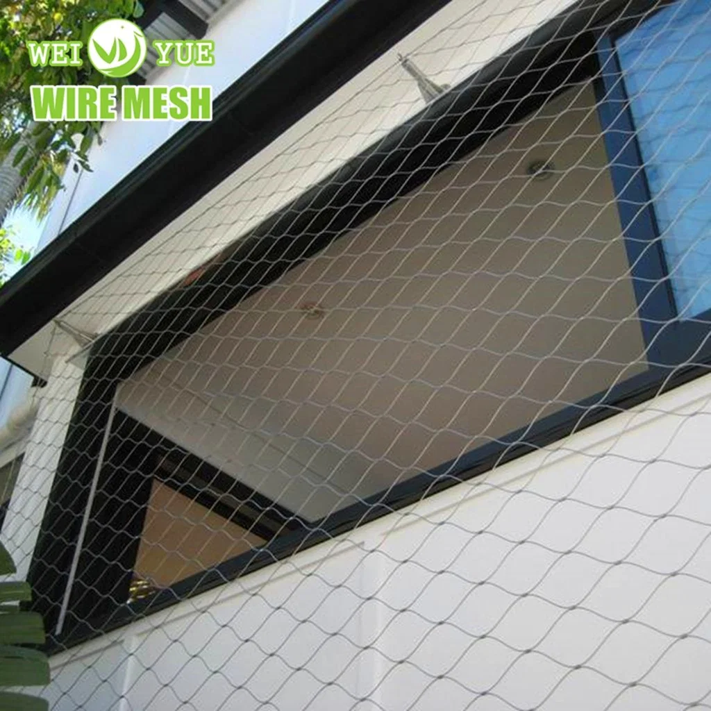 Stainless Steel Rope Mesh Netting-Animal Zoo Enclosure Aviary Bird Net