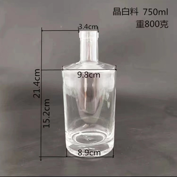 Wholesale/Supplier Custom Good Quality Thick Whisky Rum Wine Glass Bottle