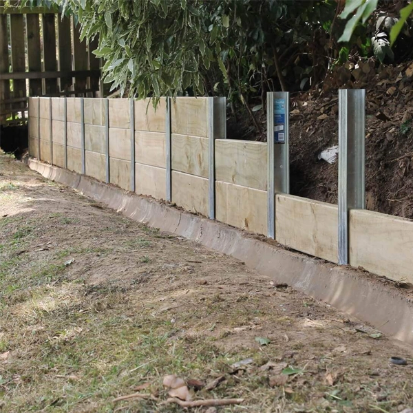 75mm&150mm H Galvanized Retaining Wall Fence Post
