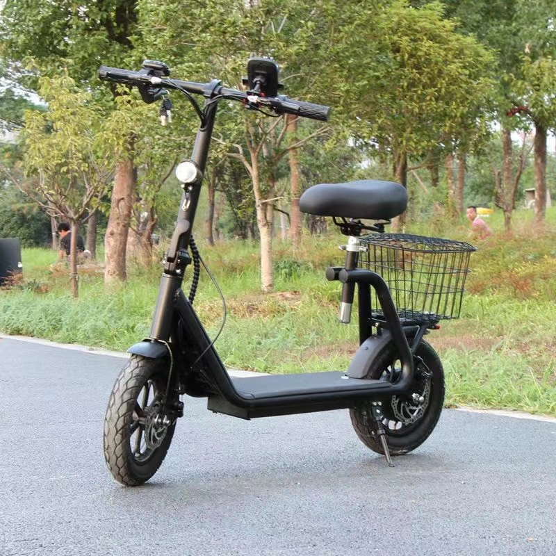 Mini Scooter Elektro-Fahrrad 350W 500W Hinterradnabe Motorrad 12inch Portable eBike Escooter Elektro-tragbare Fahrrad für Frauen