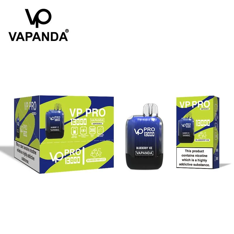 Новый дизайн, Vapanda VP PRO 13000, 12000 одноразовых кольца Vape Аккумулятор Box E Cigarette 650 мА/ч 23 мл, предварительно обработанный Puff 12K Решетка-вставка Bang Box King