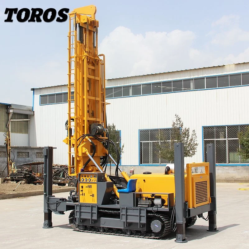 Drilling Depth 100 to 1000 Meter Crawler Pneumatic Rotary Water Well Drilling Rig Machine Prices for Sale