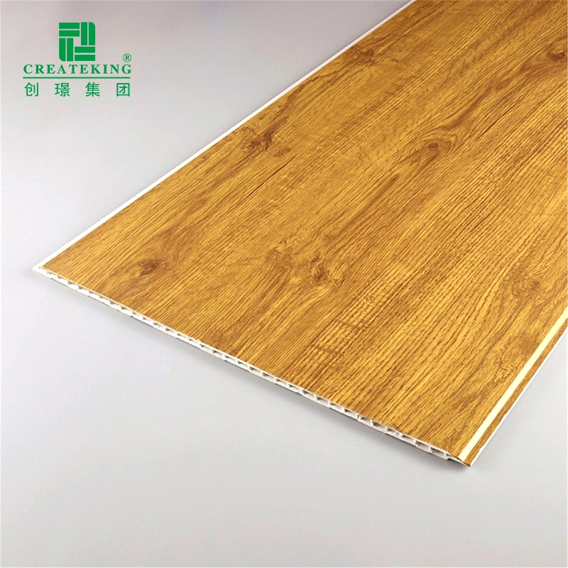 Foshan Manufacturer New Design Wood Finished PVC Wall Panel Decoration Material