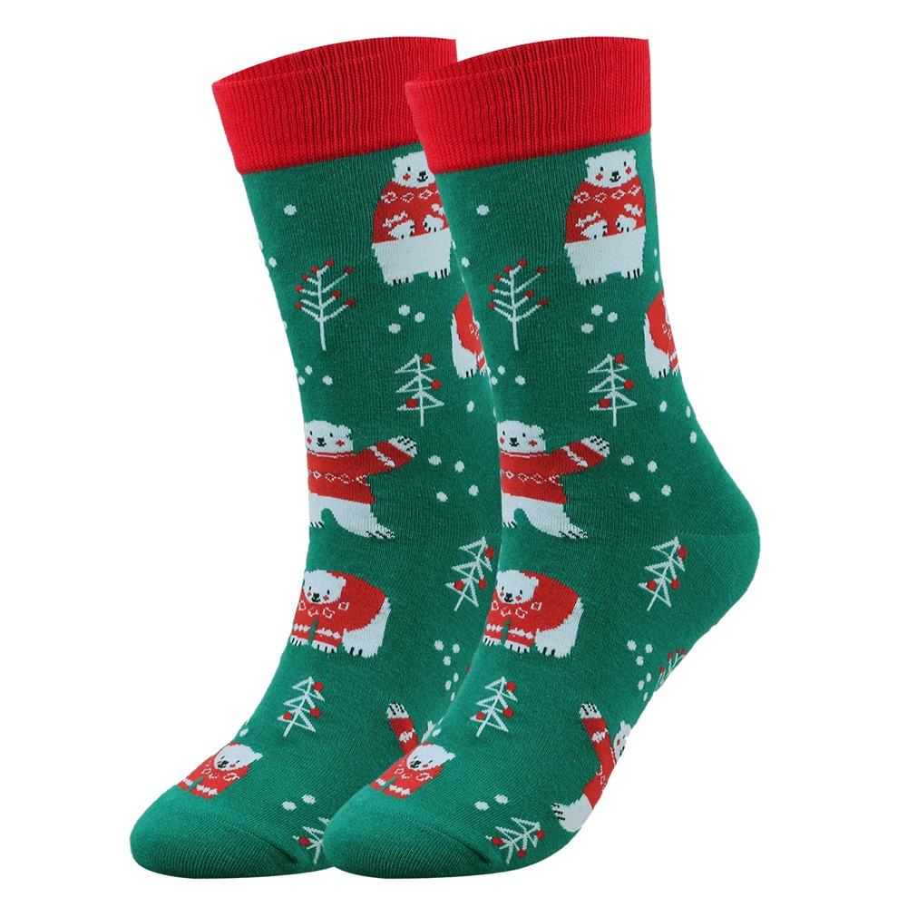 Xianghui Wholesale/Supplier Novelty Unisex Men Crew Eco Friendly Women Christmas Happy Socks