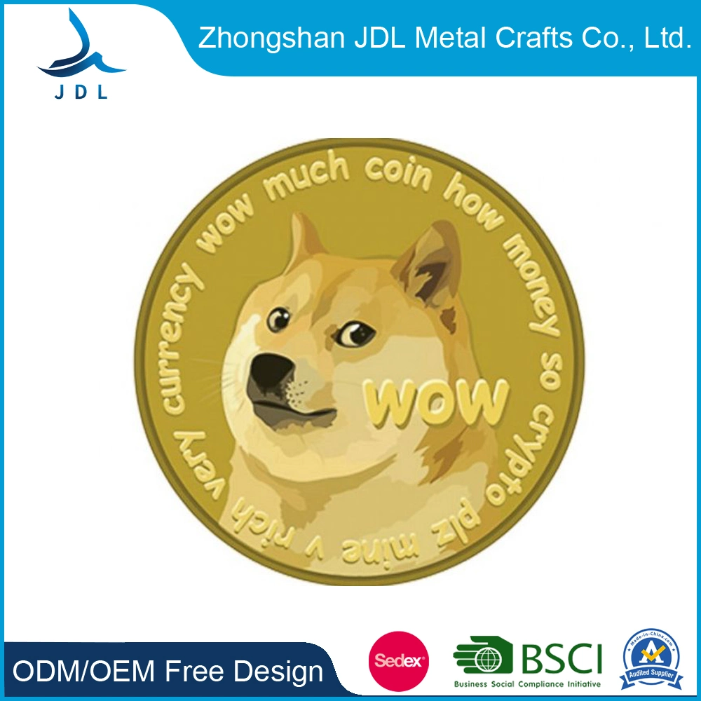 Beautiful Durable Custom Challenge Coin RFID Tag Medallion Crafts Coins with Diamond Edge Design (196)