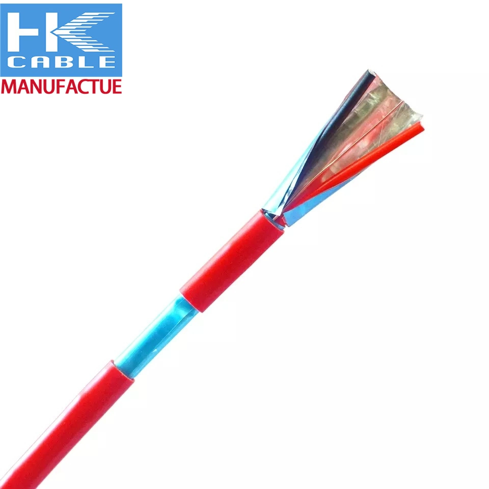 2Core 1mm 1,5 mm de cable de cobre de 2,5 mm de fuego Material para el sistema de alarma de incendios