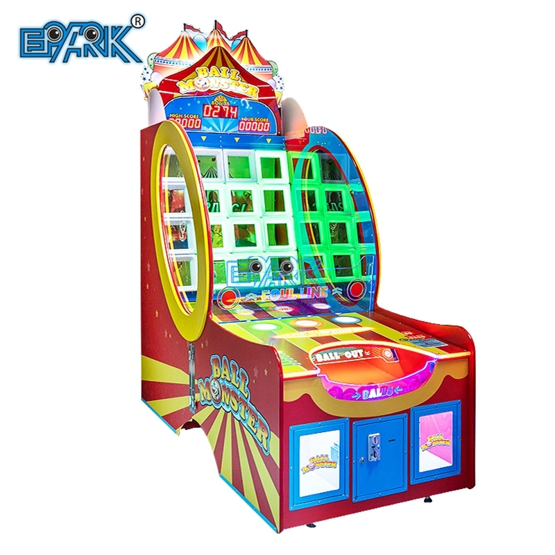 Ball Monster Indoor Arcade Coin Operated Throw Ball Machine Redemption Machine