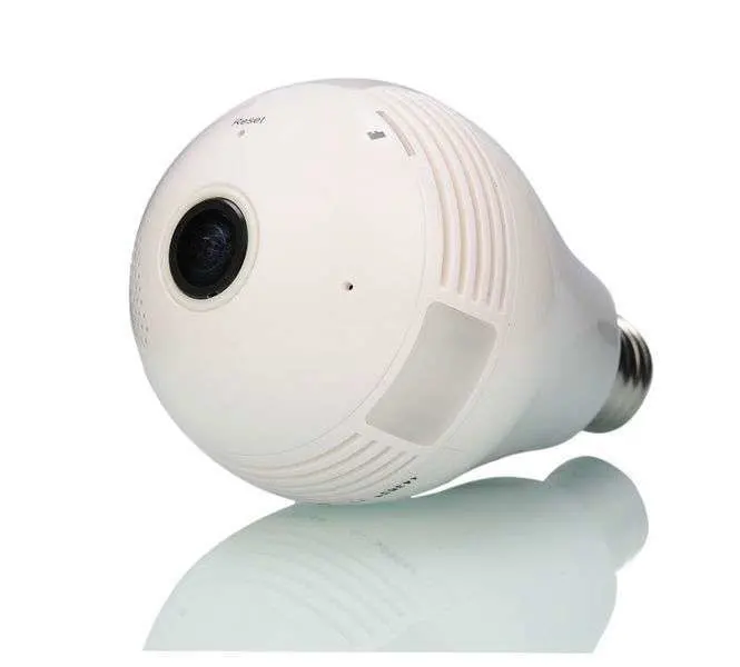 Vista panorámica de 360 grados del sistema de seguridad Domótica inalámbrica IP Camera iluminación LED integrada