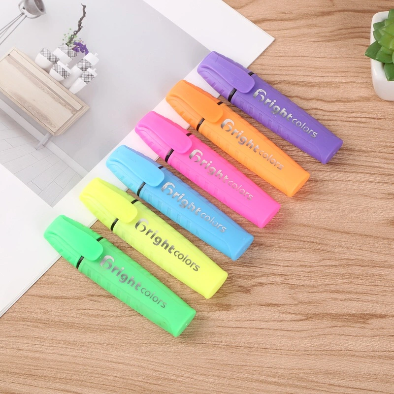 Multi Color Highlighter Pen Fluorescent Gift Promotional OEM with Clip