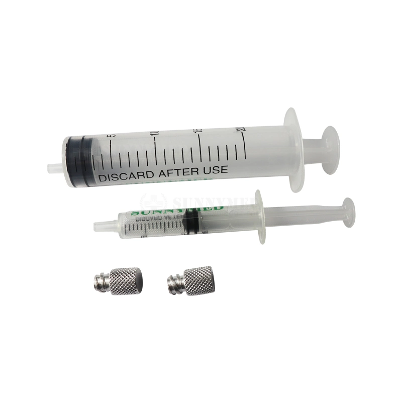 Sy-S032 Cheapest Aesthetic Medicine Reusable Luer Lock Metal Syringe Cap