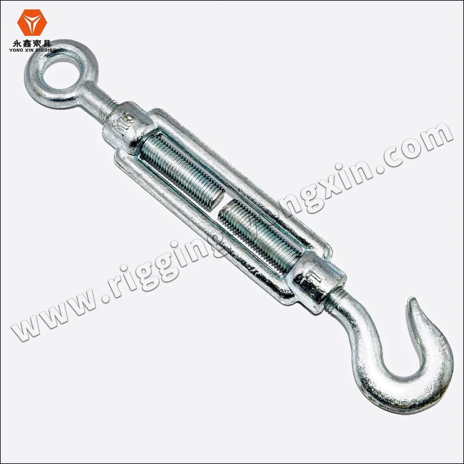 Heavy Duty DIN1480 30mm M20 12mm Drop Forged Carbon Steel Wire Rope Turn Buckle Eye Hook