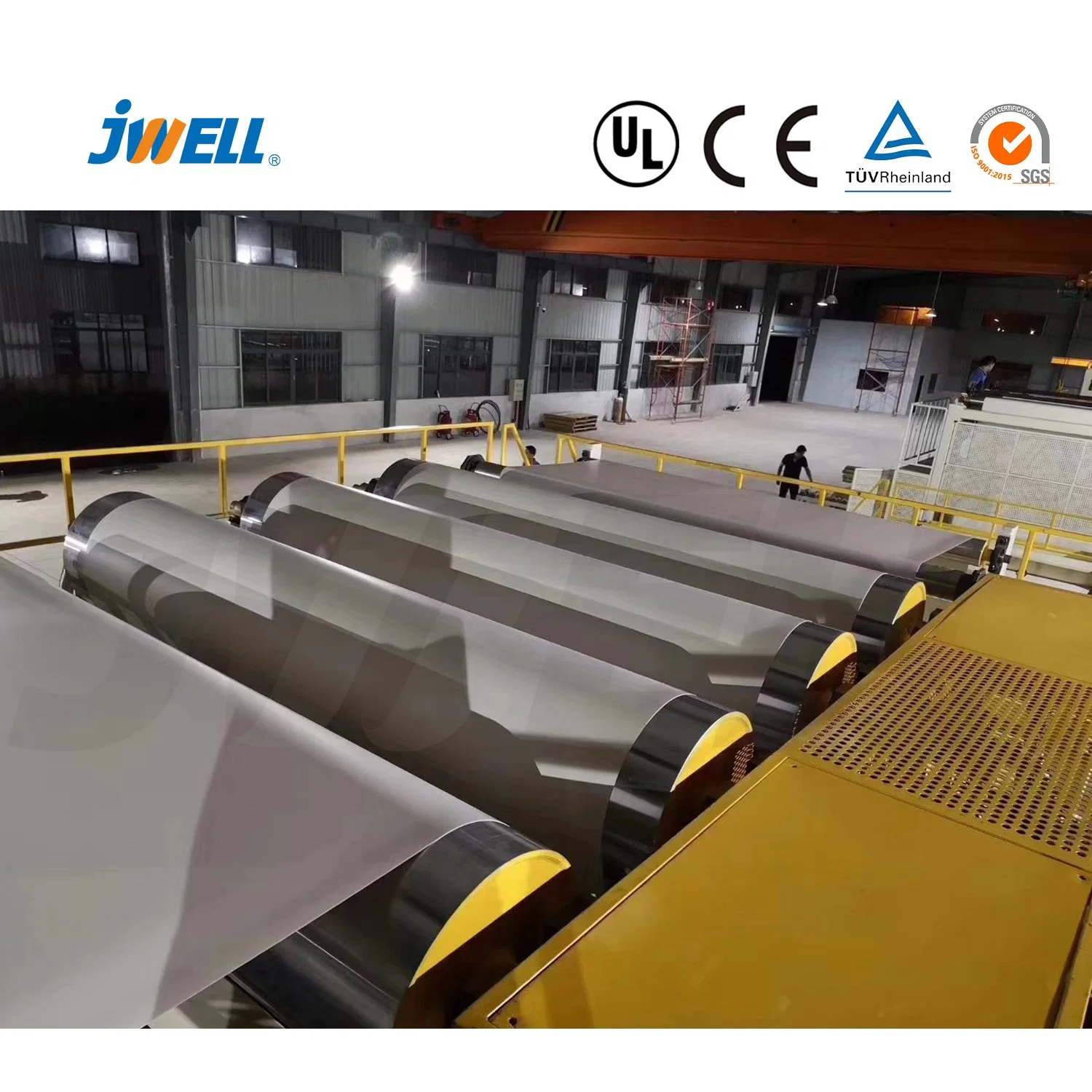 Jwell Plastic Chemical Plant and Pond Waterproof/Geomembrane Reservoir/Dam/Pool Usage in Tunnel/Landfill/Artificial Lake Sheet/Film/Plate Extrusion Machine