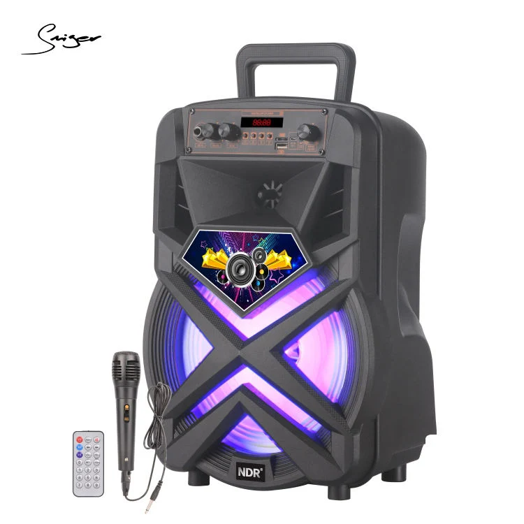 Hot Sell Bass Speaker with Colorful Light Drawbar Speaker