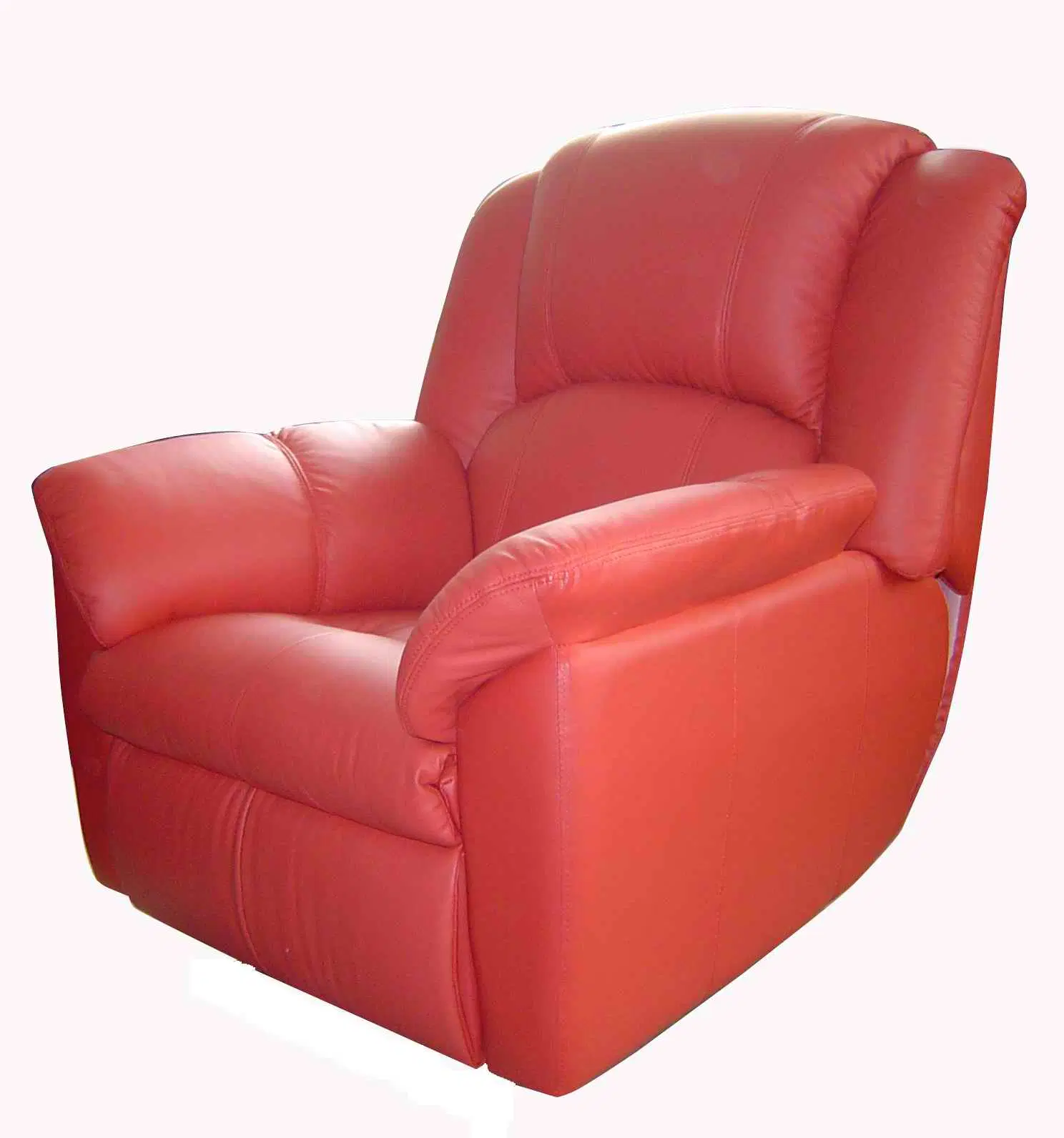 Asiento reclinable de cuero Real Teatro Cine sofá reclinable eléctrica Silla (VIP 5)