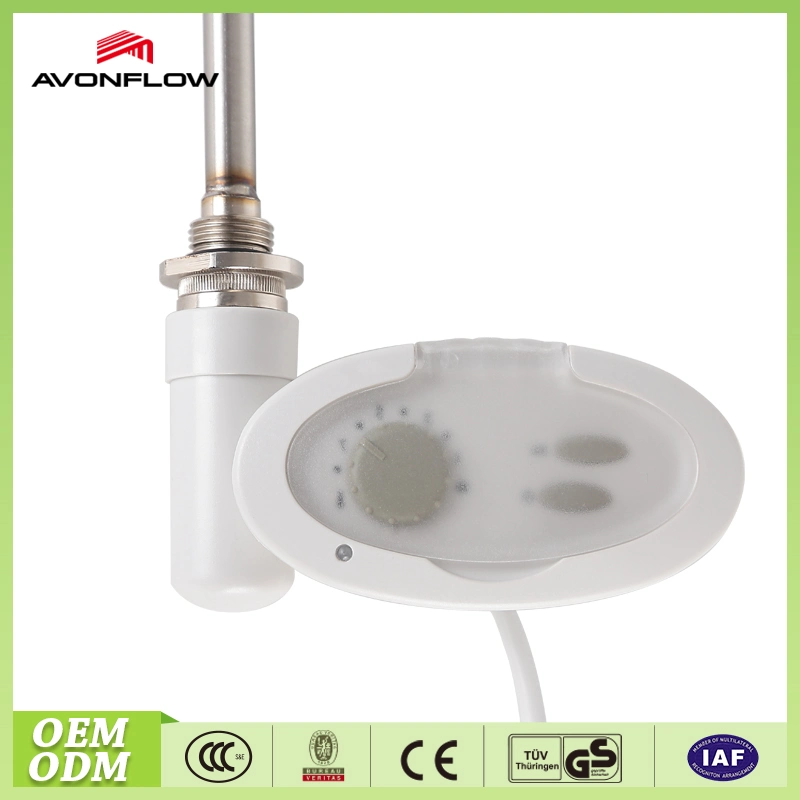 Elemento calefactor de agua eléctrica Avonflow con control de temperatura de cuarto de baño calentador de toallas