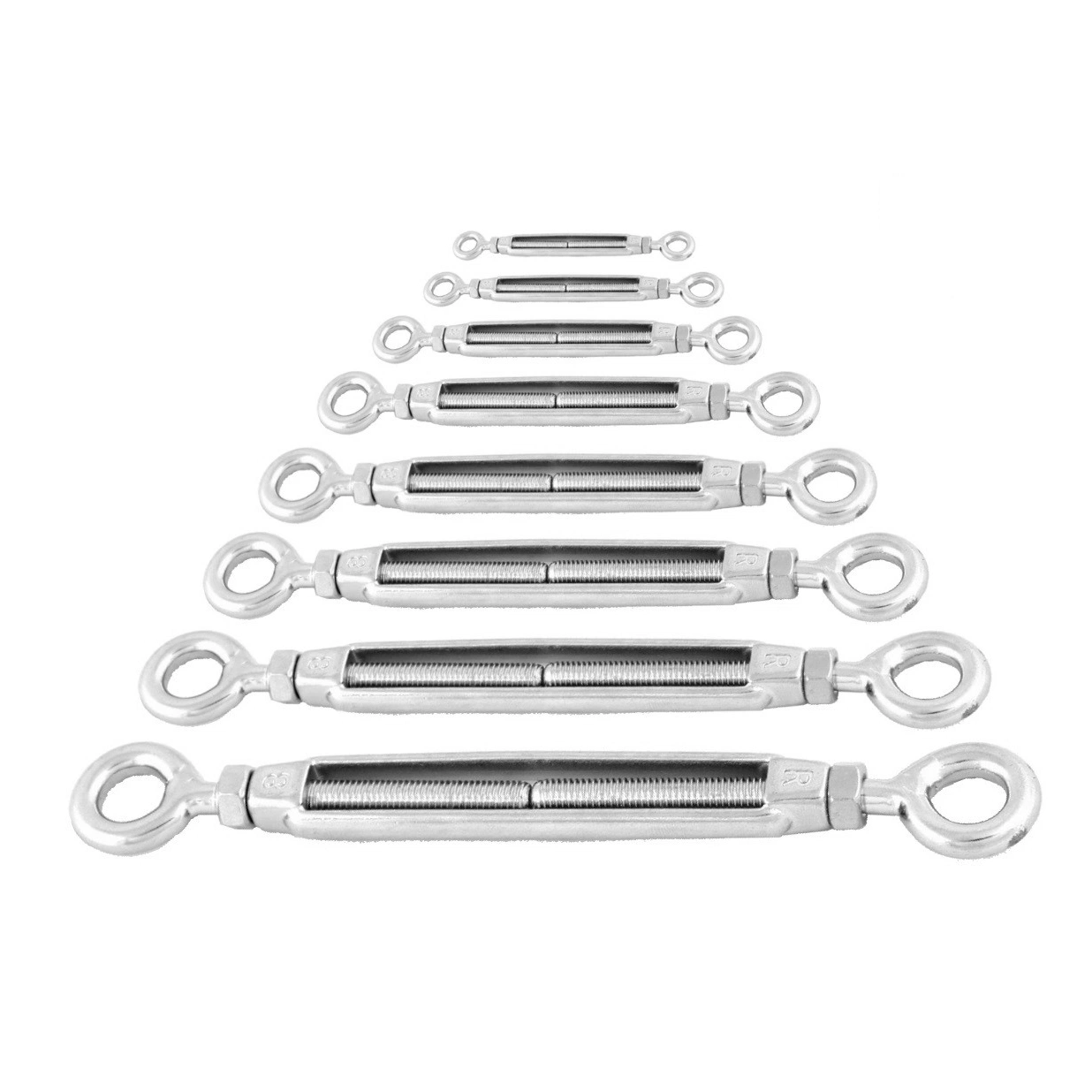 Drop Forged Galvanized Carbon DIN 1480 Closed Body Heavy Duty Stainless Steel Turnbuckle with Eye Eye