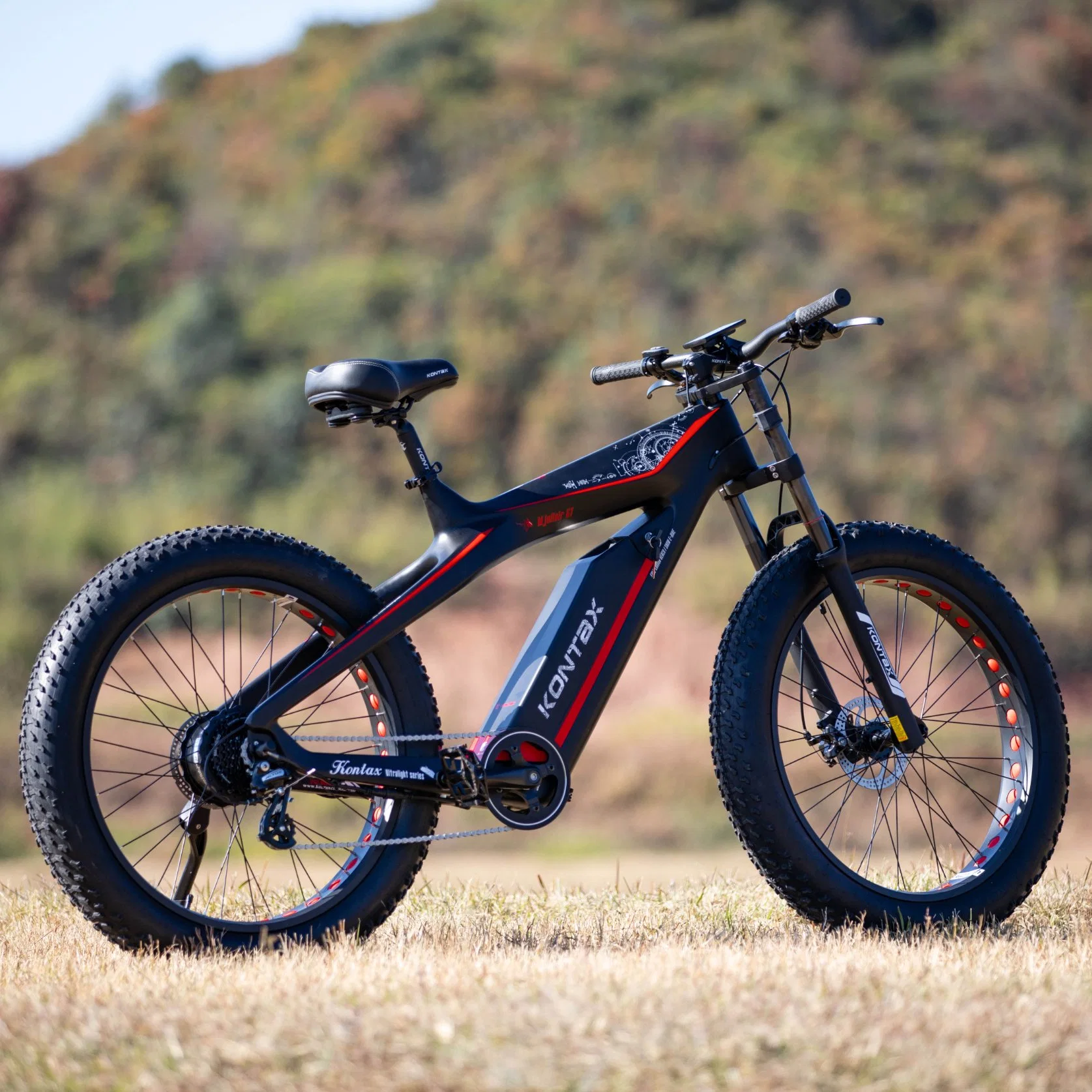 Support Drop Shipping Schlankes Design Carbon Fiber Ebike Fat Tire Elektrisches Fahrrad Lectrique elektrisches Mountainbike MTB