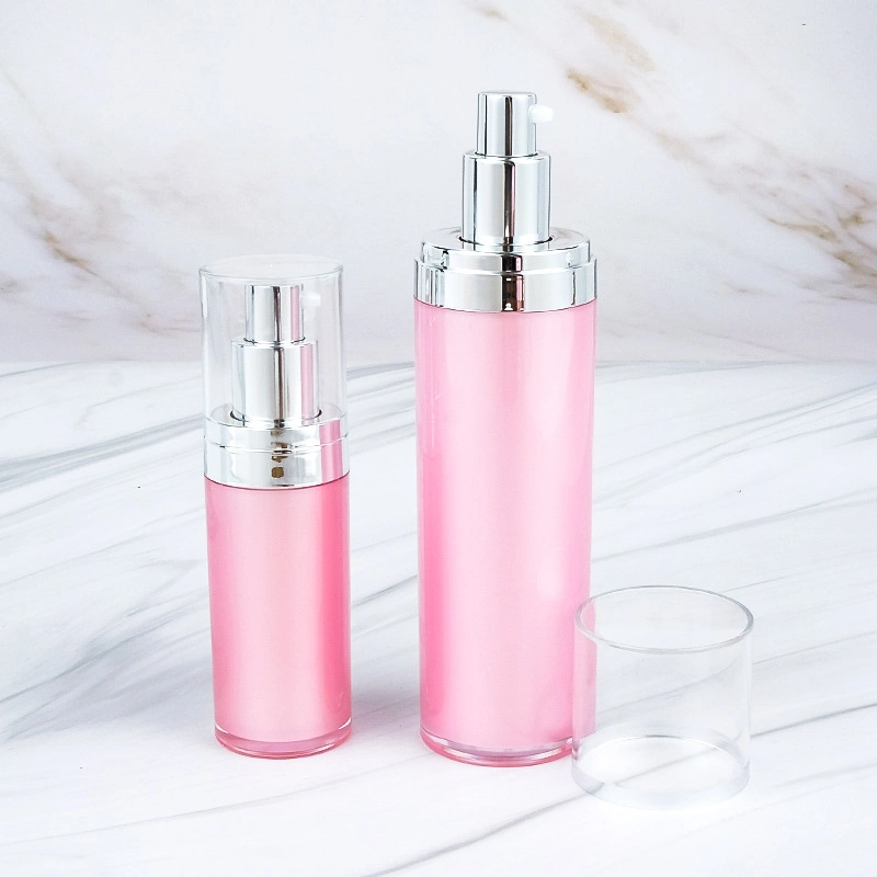 Acrylic Cream Jar Luxury Plastic Lotion Pump Bottle Skin Care Bottle Cosmetic Packaging Set