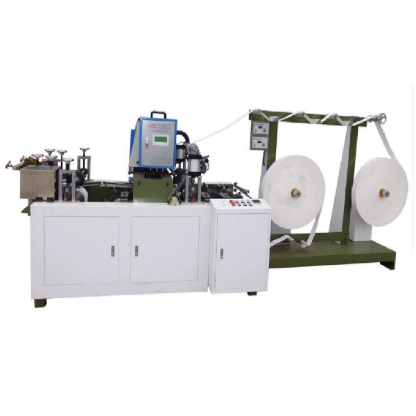Pegamento caliente de fusión papel trenzado Mango máquina, máquina de papel de fabricación de cuerda
