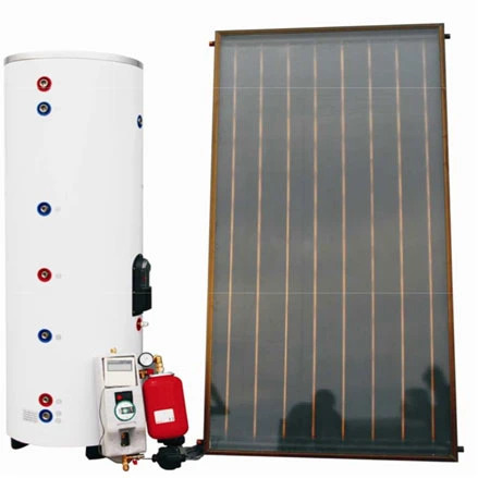 200L Solar-Wasser-Heizung-System mit einem Flachbildschirm Solar Sammler