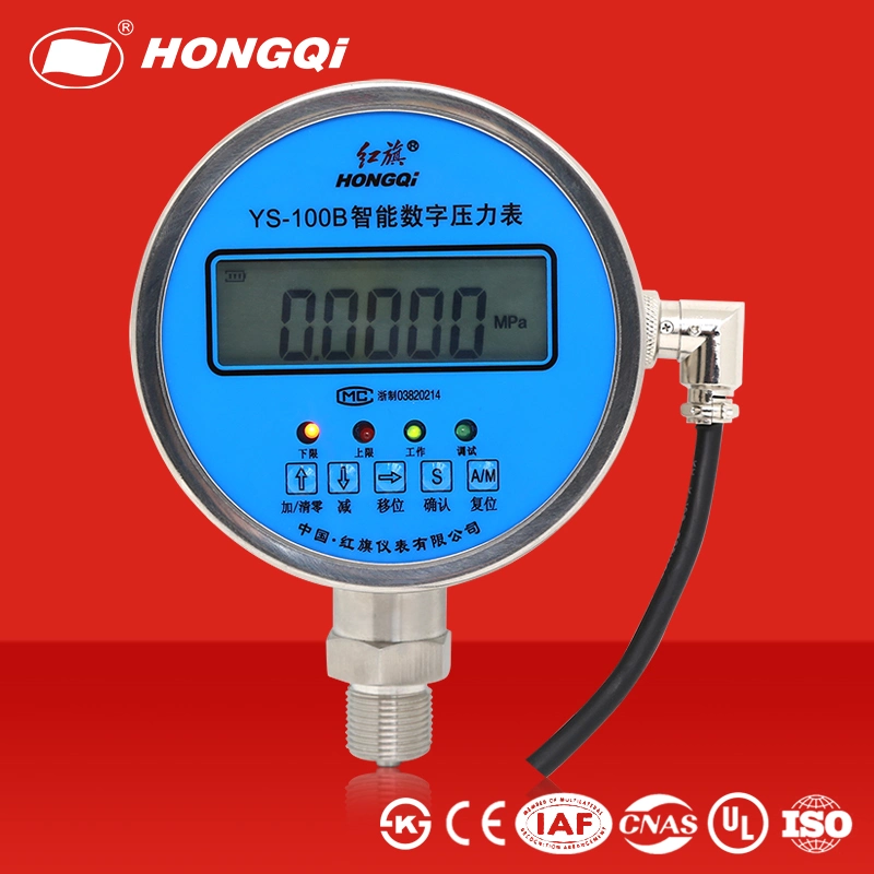 Ys-100b Intelligent Precision Digital Display Pressure Gauge Vacuum Water Hydraulic Pressure Shock-Resistant