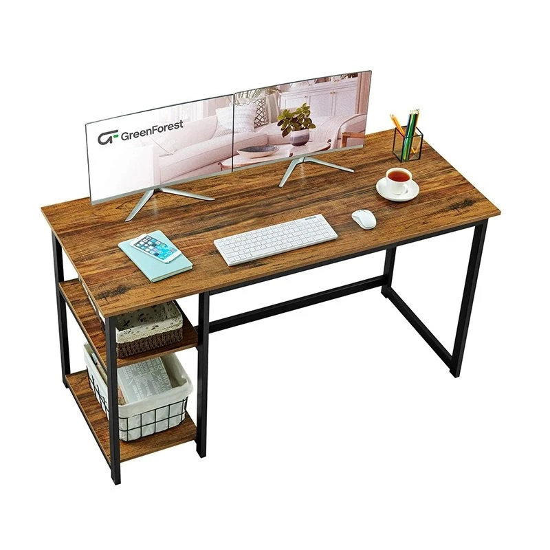 Wholesale/Supplier Different Style Computer Desk Office Furniture Wood Desk with Metal Base