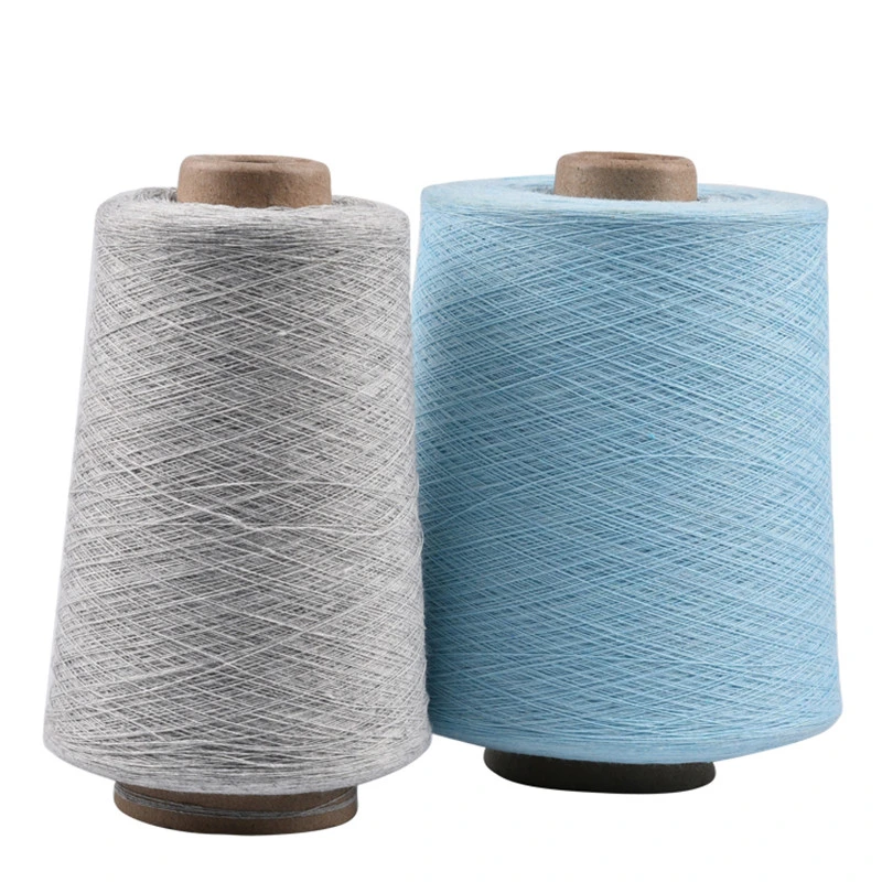L'extrémité ouverte de fils de coton recyclé de couleur pour le tricotage de fils de coton et le tissage