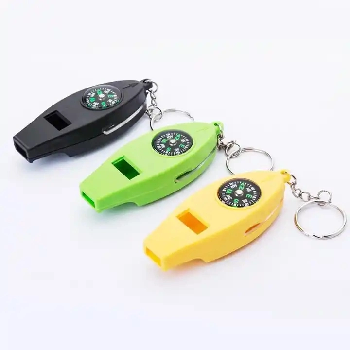 Multifunctional Four in One Outdoor Appliance Compass Portable Magnifying Glass Emergency Whistle