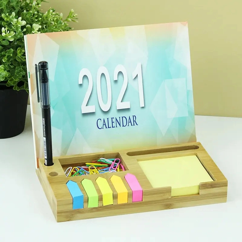 365 Day Office Advent Table Calendar Desktop Wood Makeup Customized Logo