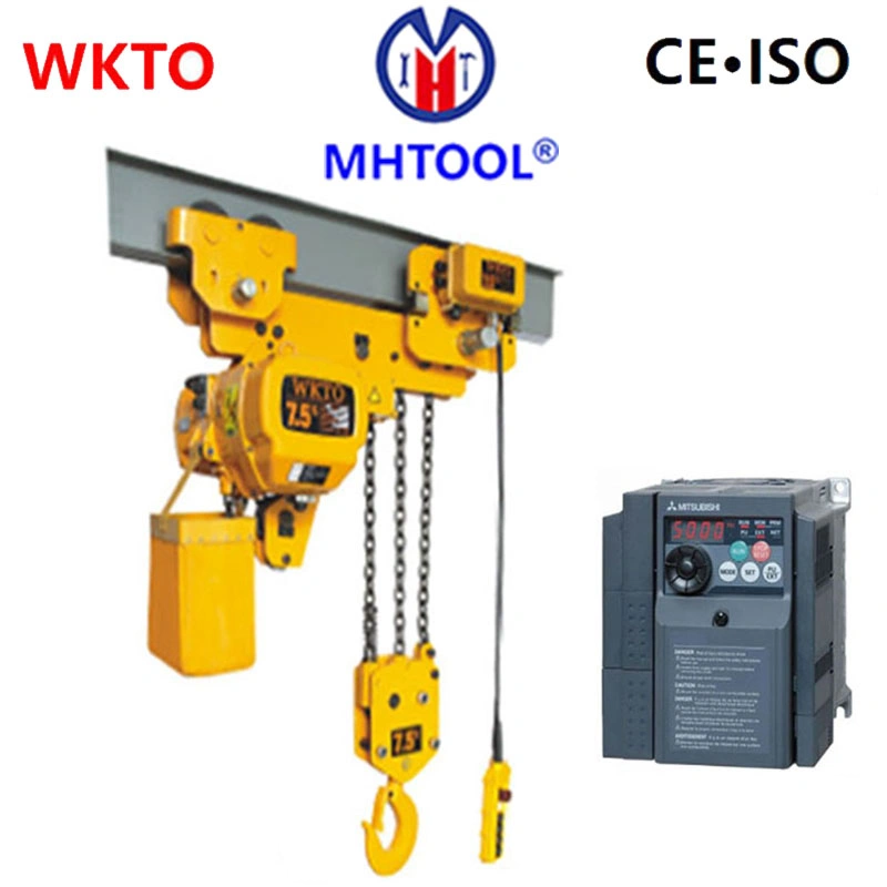 2ton Lifting Hoist for Construction Machine with Trolley with Overhead Clutch