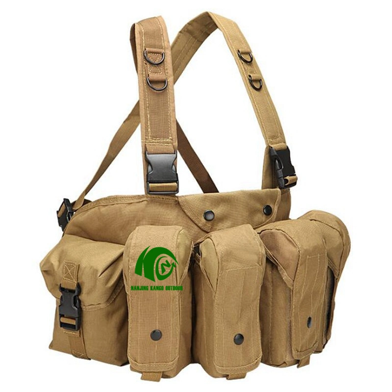 Kango Molle system Multifunctional Bag with Mag Pouch Military Style Tactical Chest Rig Vest