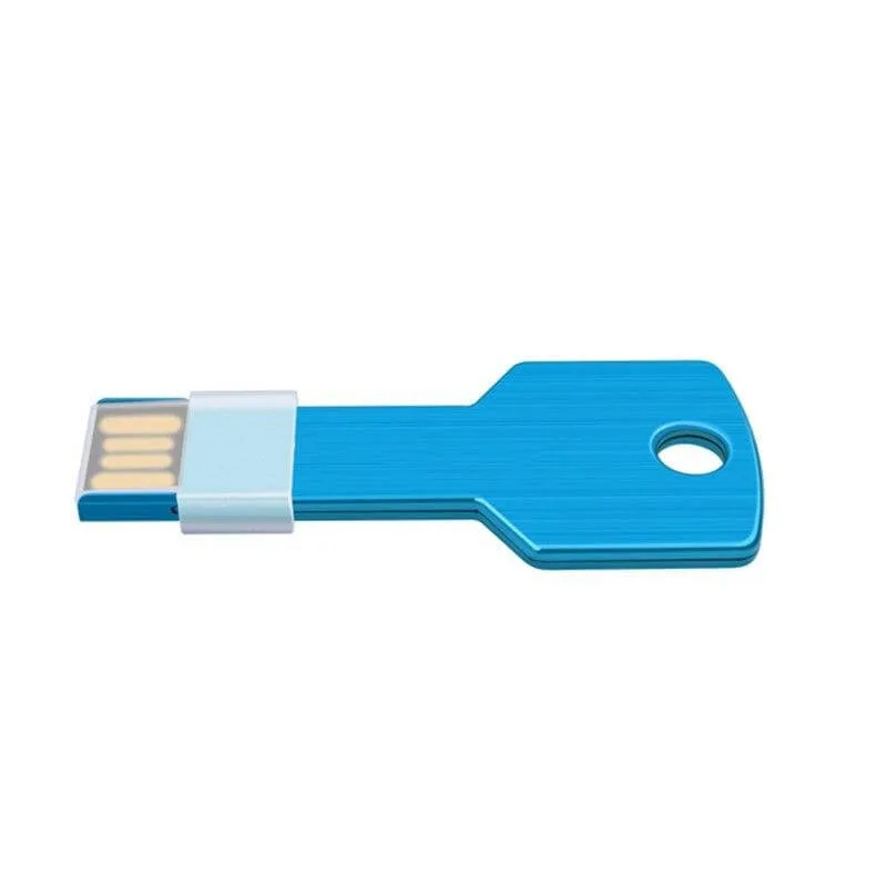 Popular logotipo personalizado Keychain Metal USB Flash drives 2.0