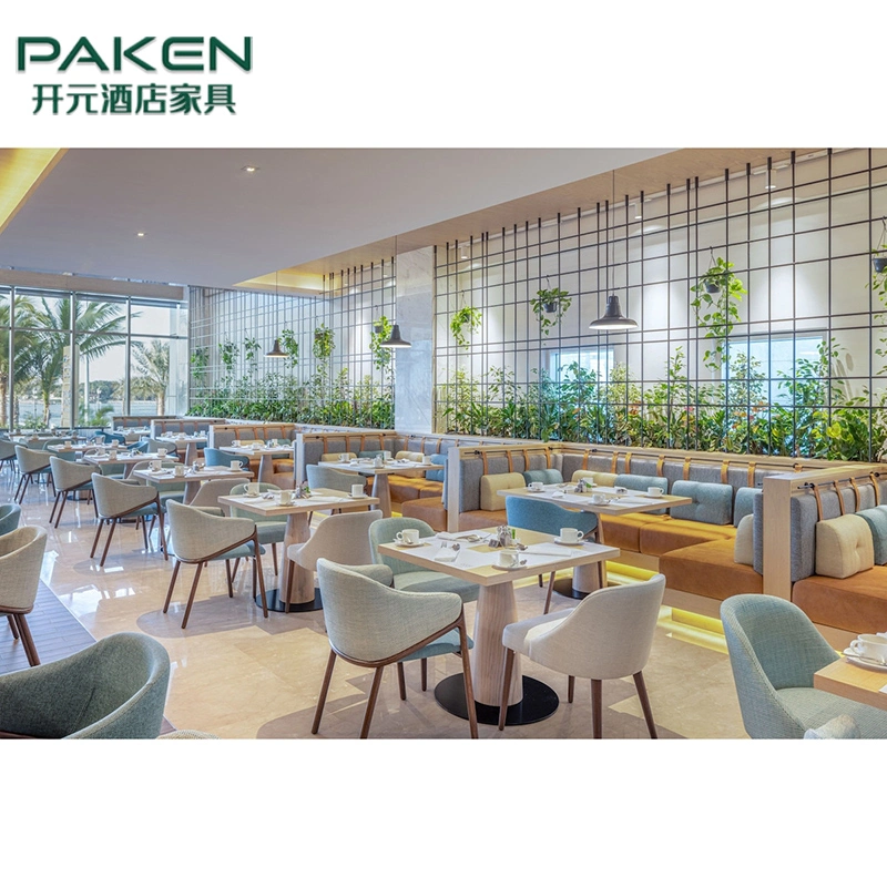 Modern Hotel Restaurant Tables and Chairs Coffee Shop Booth Seating Luxury Restaurant Furniture