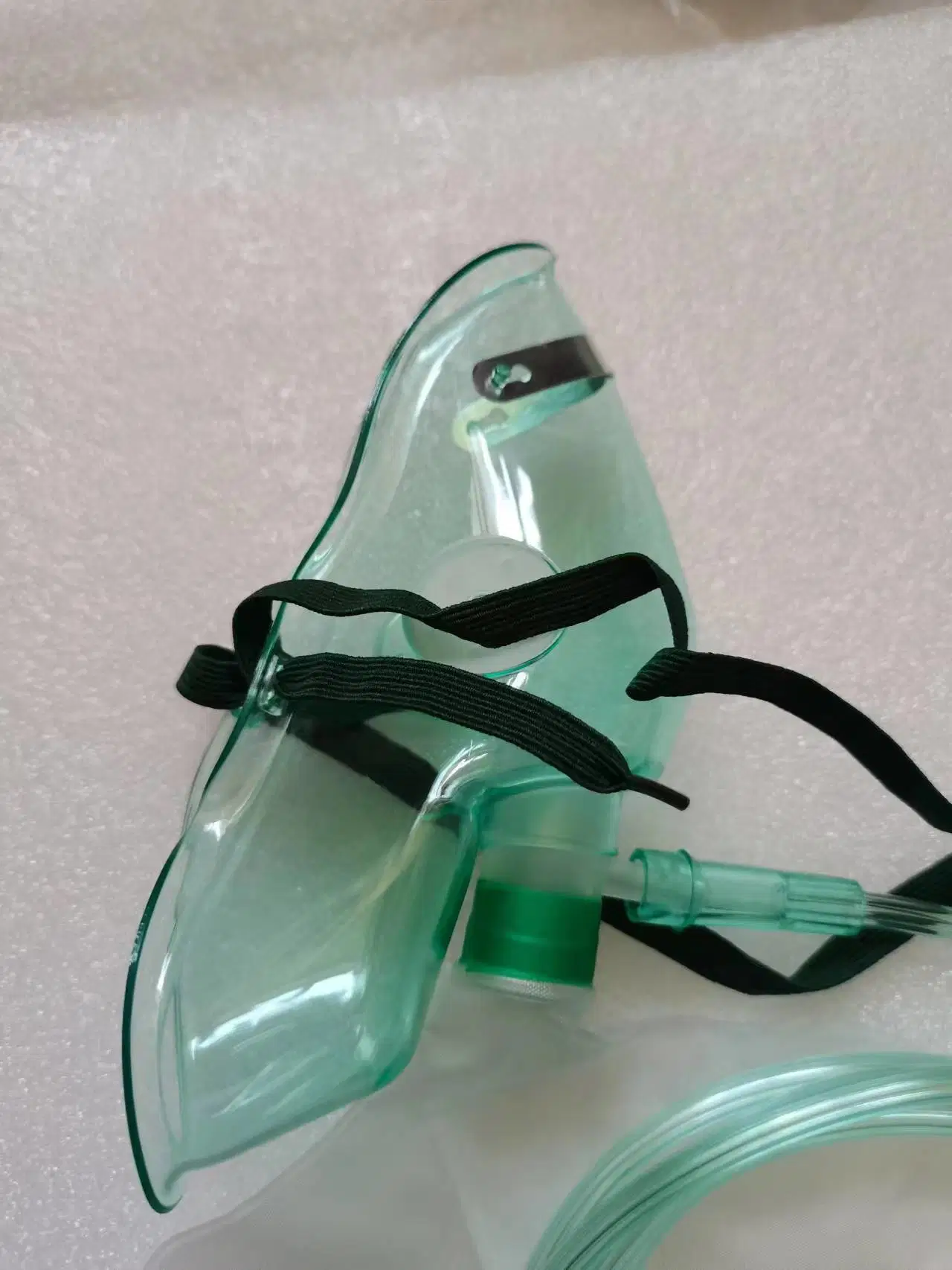 Medical Disposable Green Non-Rebreather Oxygen Mask with Reservoir Bag