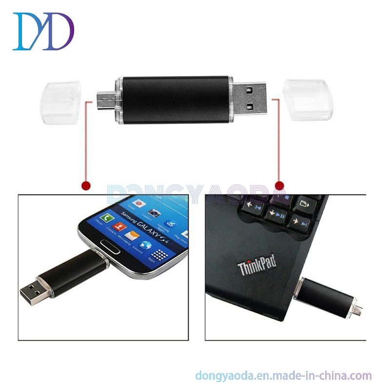 Métal / Lecteur Flash USB OTG ordinateur Android de marchandises à double usage lecteur Flash USB / Lecteur Flash USB de cadeau à chaud
