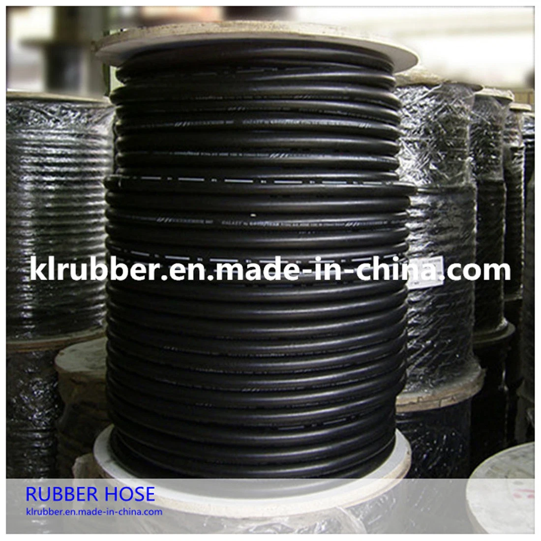 SAE J1402 High Pressure Rubber Air Brake Hose with Hydraulic Fittings