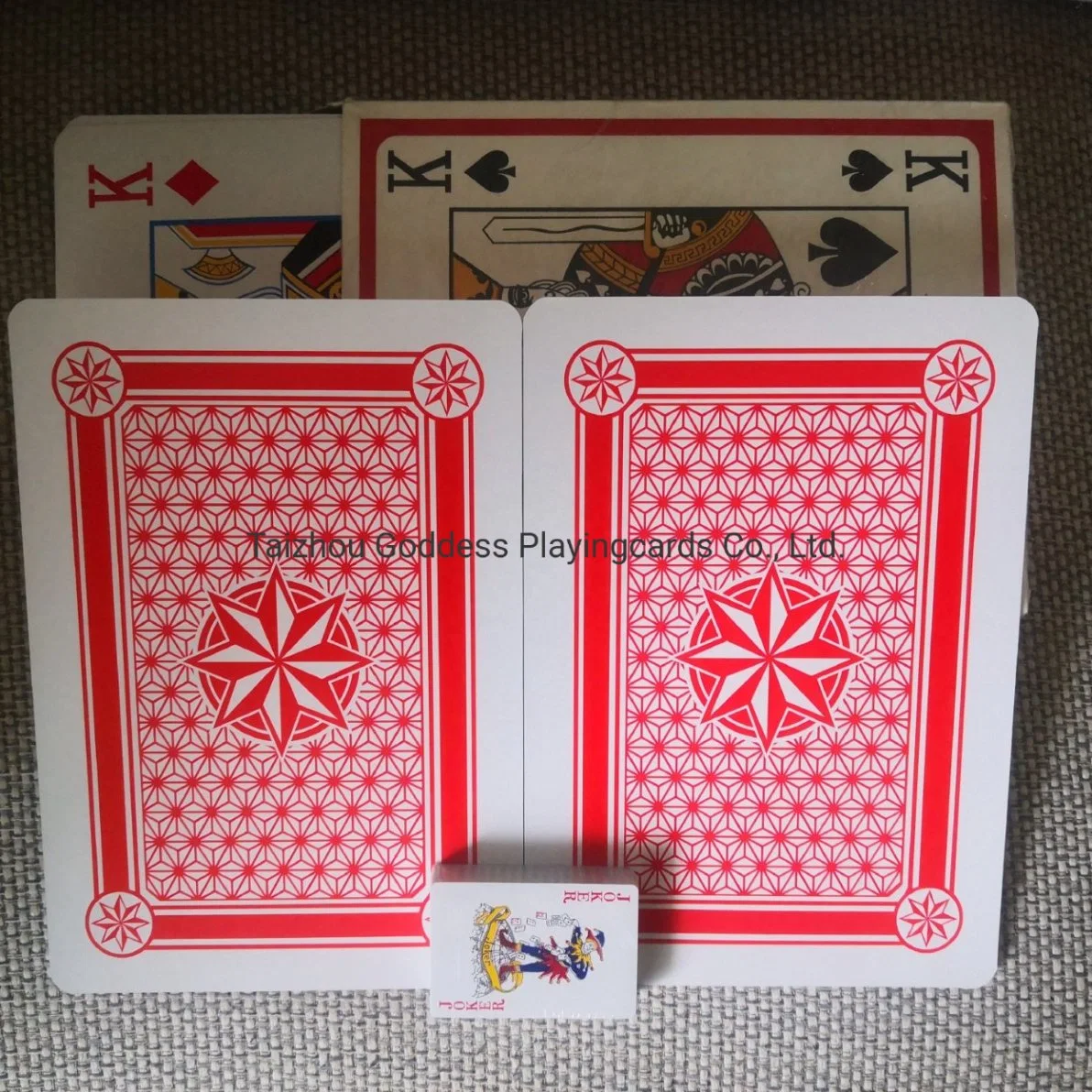 Popular Diseño Impresión Personalizada Clásico Índice Jumbo Cartas de Póker con Caja de Papel