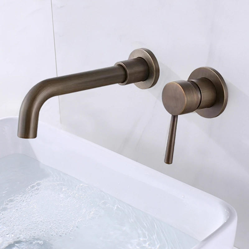 Unique Design Luxury Golden Chrome Brass Stainless Steel Bathroom Basin Faucet Single Waterfall Hot and Cold Water Mixer Bathroom Tub Faucet