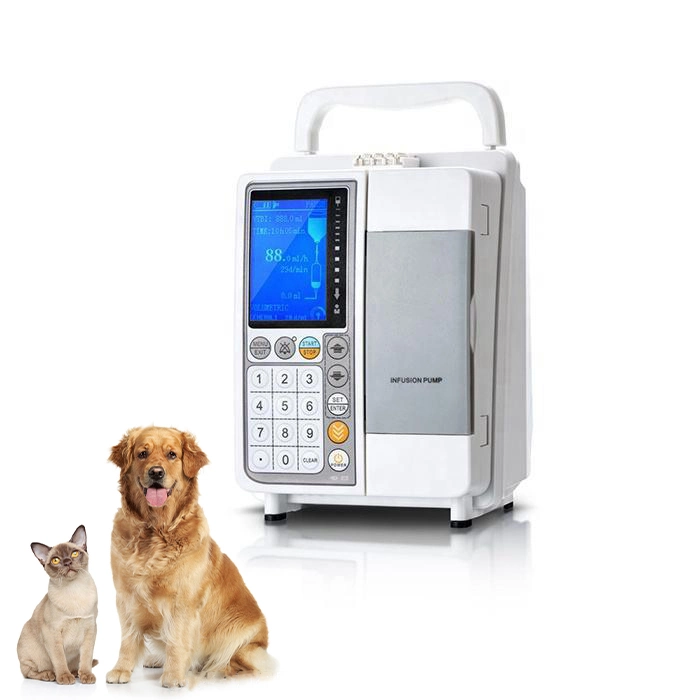 La pompe à perfusion automatique électrique pour l'hôpital ou clinique vétérinaire des animaux de la chimio Portable IV de la pompe à perfusion volumétrique
