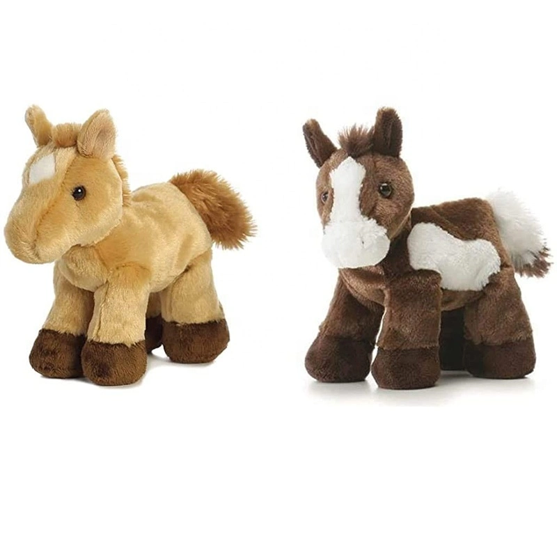 Wholesale Custom Baby Cute Soft Mini Red Horse Plush Horse Toy Plush Horse Stuffed Animal Toys