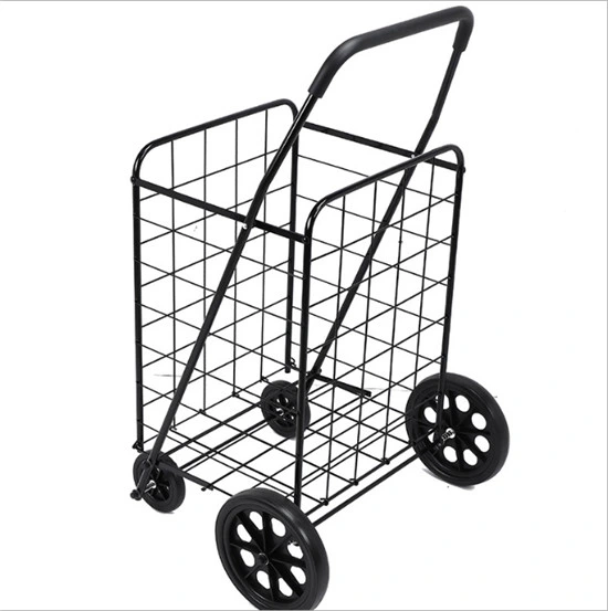 Original Factory Metal Heavy Duty Folding Shopping Large Cart with Wheels