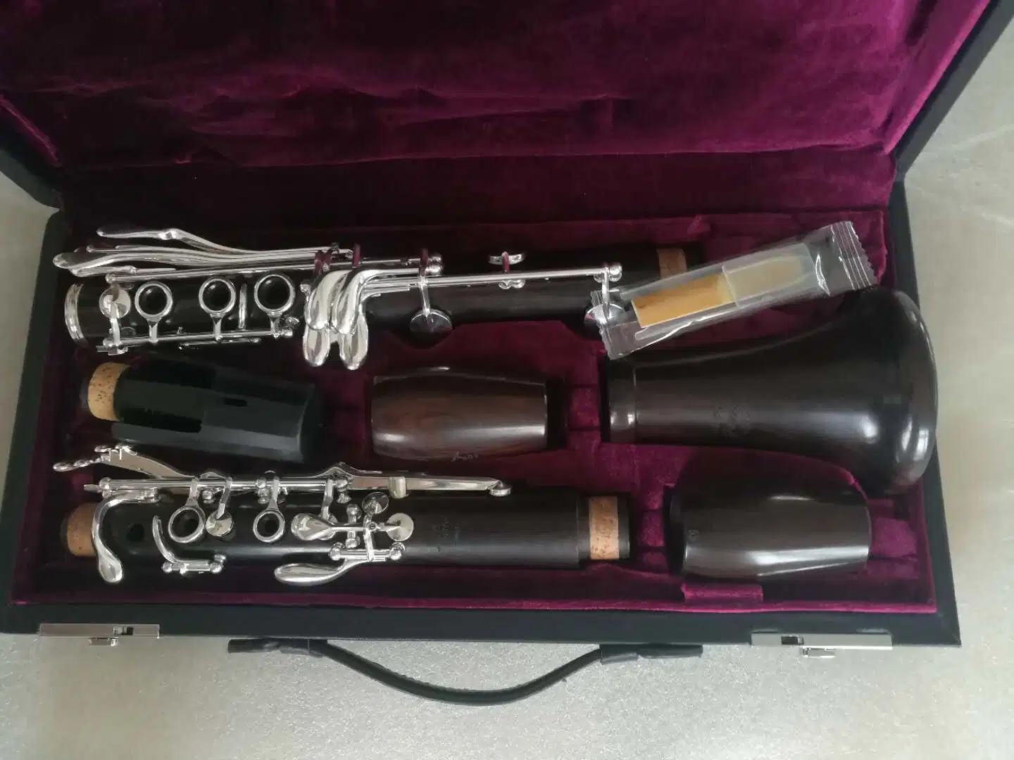 Professional madeira de ébano um clarinete