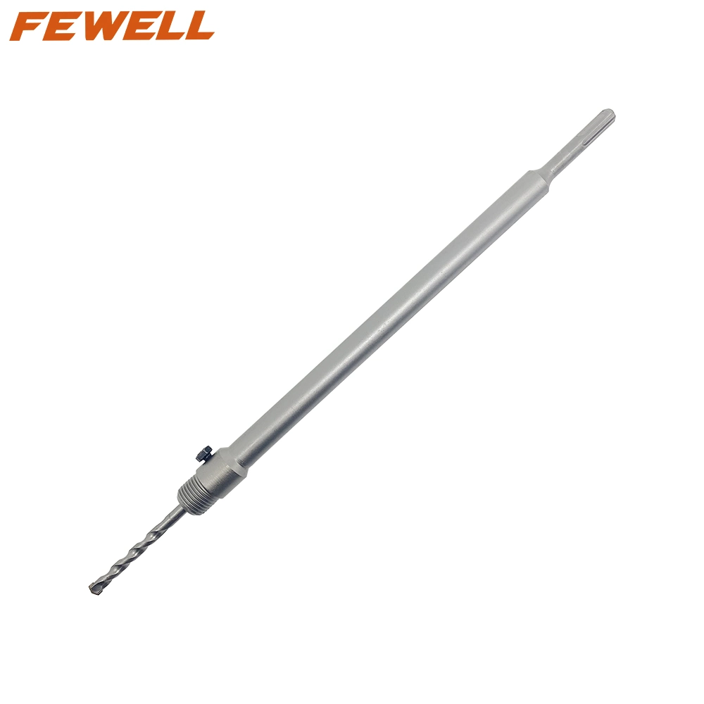 350mm SDS plus creux de la bielle Electric Tct Foret de base de béton Arbre de scie de trou Adaptateur pour mur de béton en brique de forage de maçonnerie de bloc