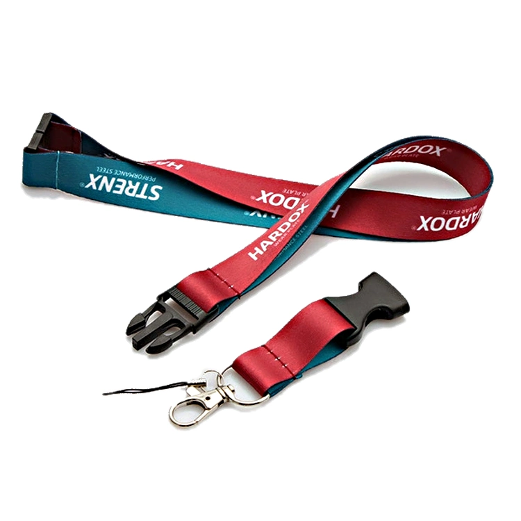 Plain Staff Sublimation Lanyard Factory Manufacturer Woven Ribbon Promotion Gifts Safety Breakaway Buckles Lanyards