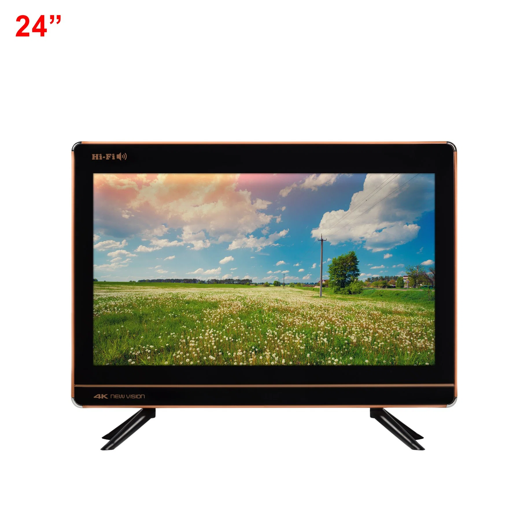 Televisão de 24 polegadas para jogos de futebol, tela grande LED TV LCD TV Smart Monitor.