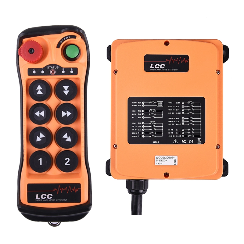 Q808 بقدرة 4333 ميجاهرتز AC Power Wireless Electric Winch Industrial Remote التحكم